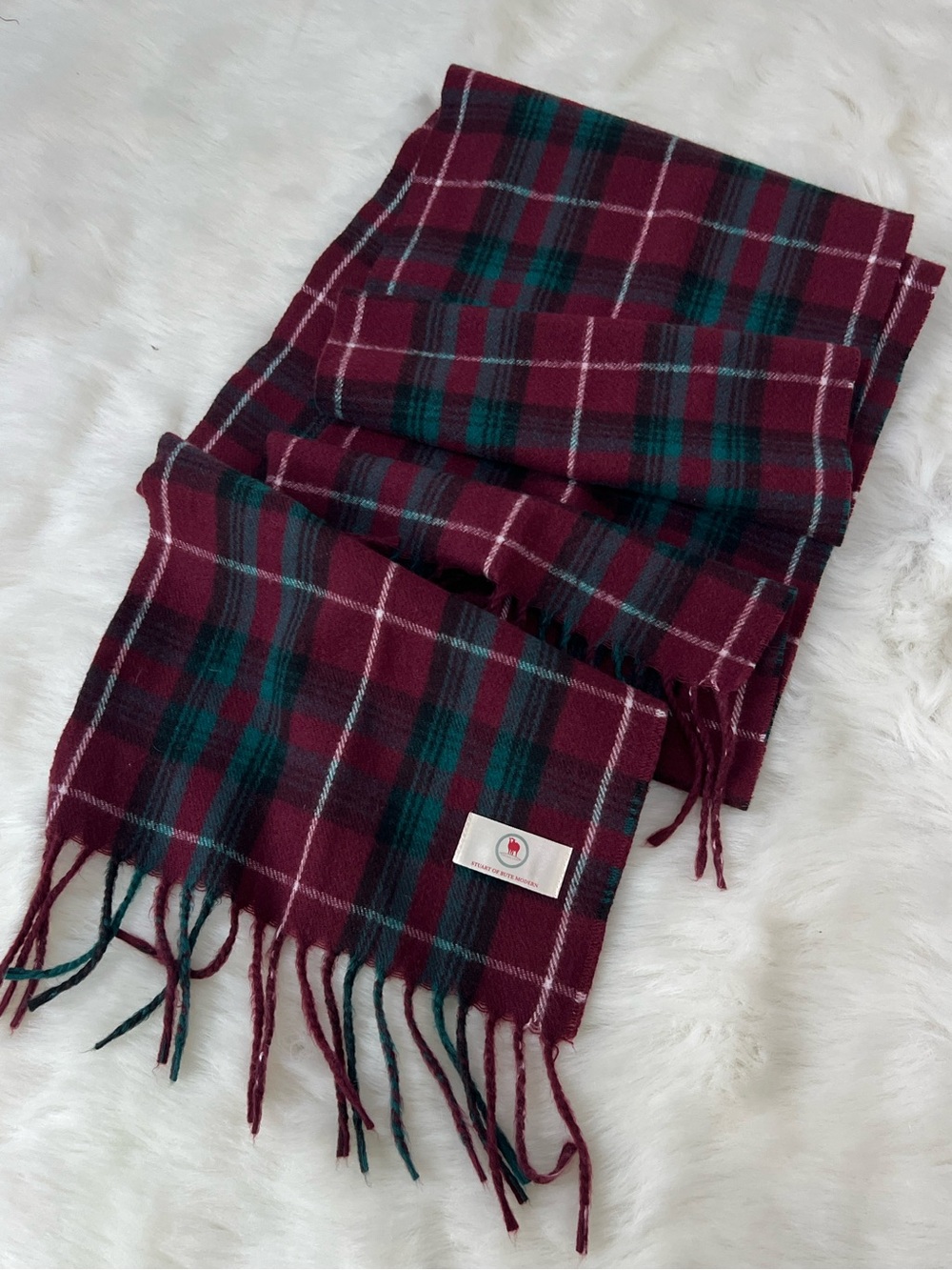 Tartan Scarf Stuart Of Bute Modern Plaid  Scottish  Men’s Scarf .72”X11.5”